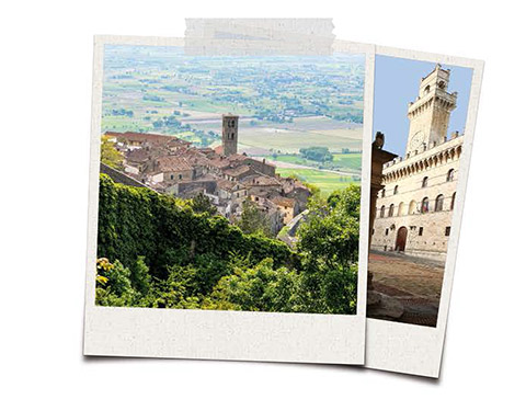 Cortona, Montepulciano e Pienza